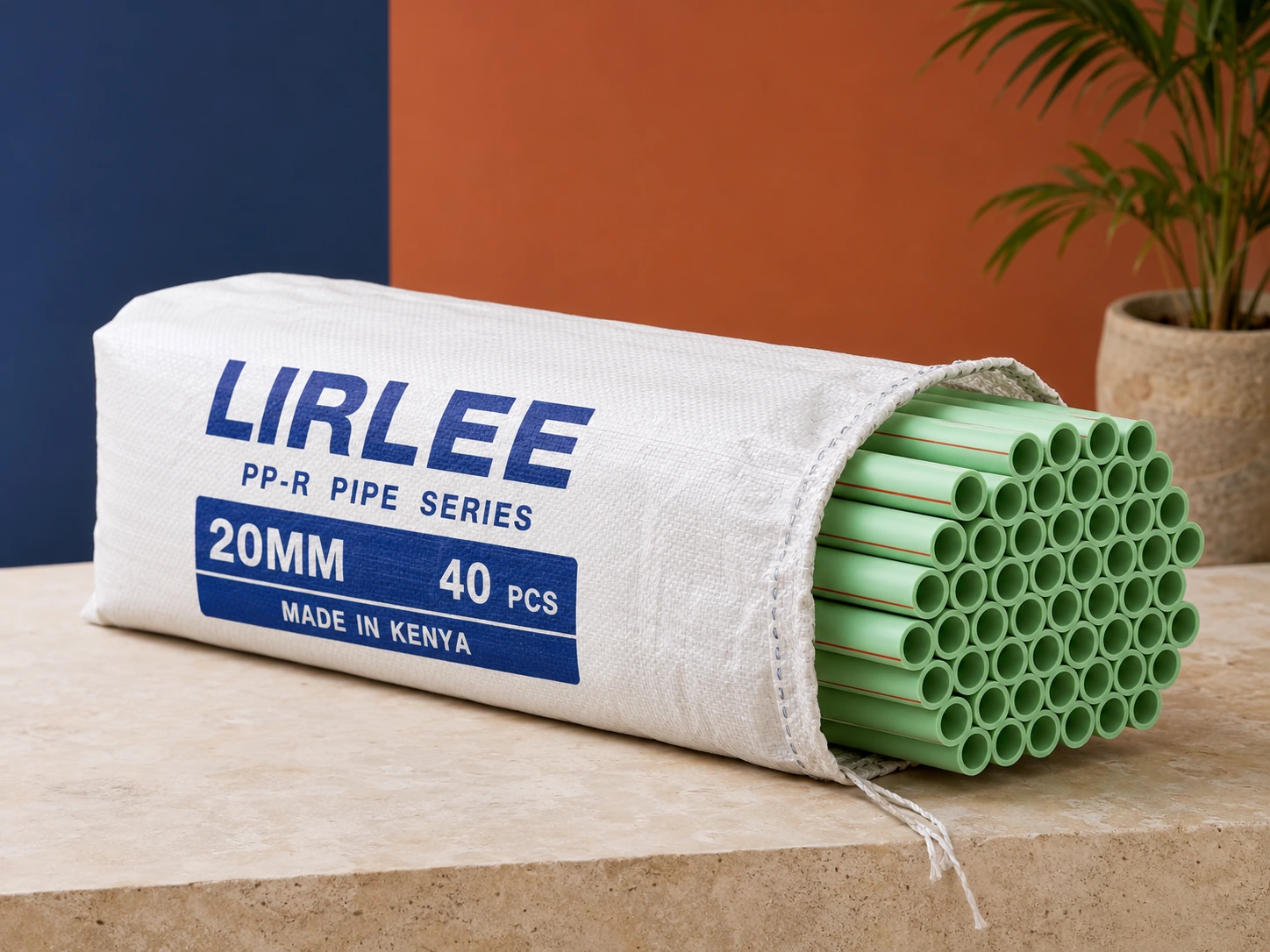 Packaged 20 mm LIRLEE PP-R pipes